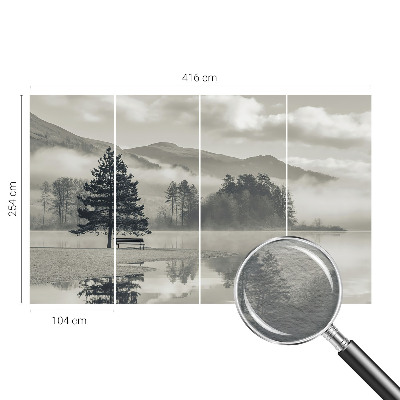 Mural de fotos na parede Paisagem romântica