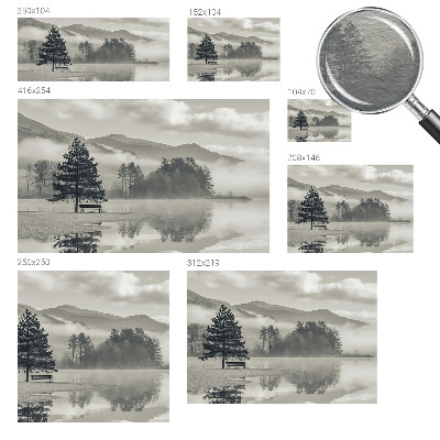 Mural de fotos na parede Paisagem romântica