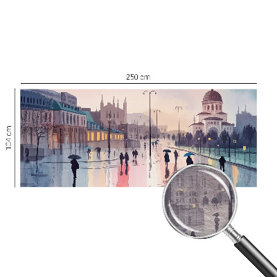 Papel de parede fotográfico Uma caminhada na chuva