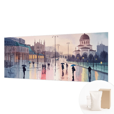 Papel de parede fotográfico Uma caminhada na chuva