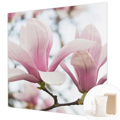 Papel de parede para sala Flores de magnólia