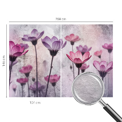 Papel de parede fotográfico Flores em tons pastel