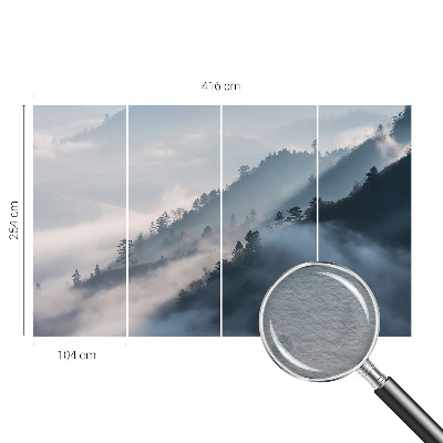 Papel de parede para sala Paisagem enevoada