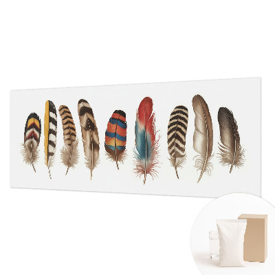 Papel de parede decorativo Penas coloridas