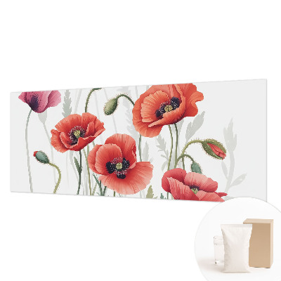 Papel de parede papoulas vermelhas