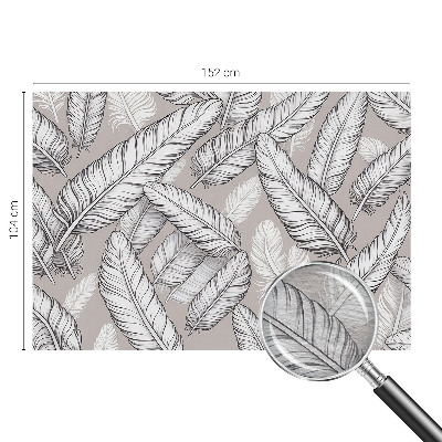 Papel de parede fotográfico penas sutis
