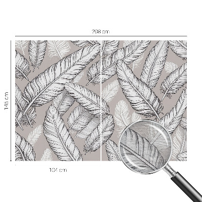 Papel de parede fotográfico penas sutis