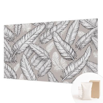 Papel de parede fotográfico penas sutis