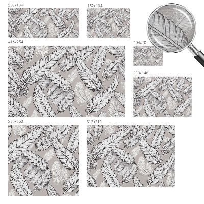 Papel de parede fotográfico penas sutis