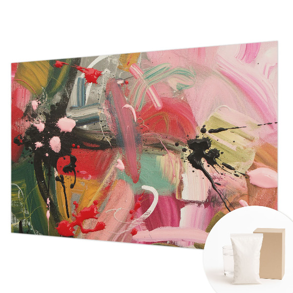 Papel de parede para sala Caos colorido