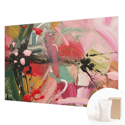 Papel de parede para sala Caos colorido