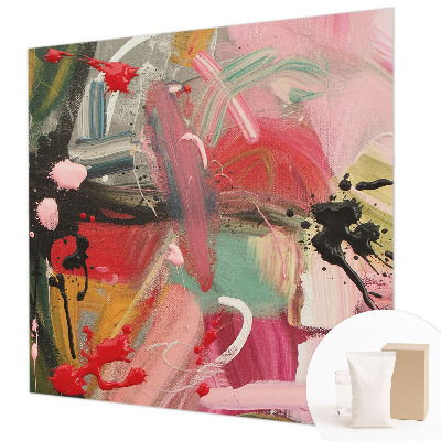 Papel de parede para sala Caos colorido