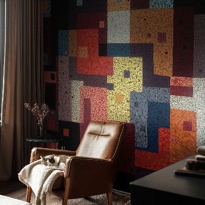 Papel de parede decorativo Formas coloridas