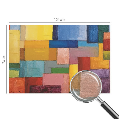 Papel de parede para sala Retângulos coloridos