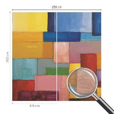 Papel de parede para sala Retângulos coloridos