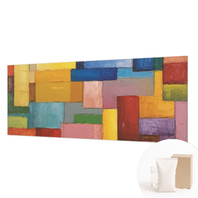 Papel de parede para sala Retângulos coloridos