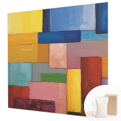 Papel de parede para sala Retângulos coloridos