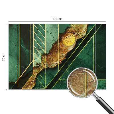 Mural de fotos na parede tensão geométrica