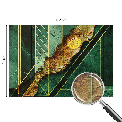 Mural de fotos na parede tensão geométrica