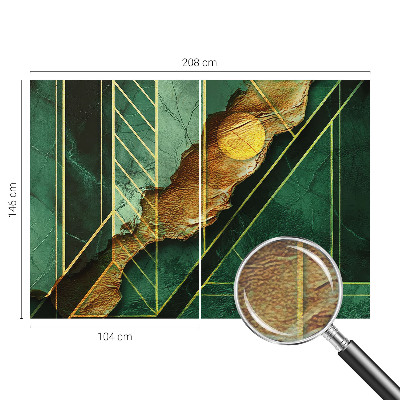 Mural de fotos na parede tensão geométrica