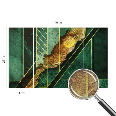 Mural de fotos na parede tensão geométrica