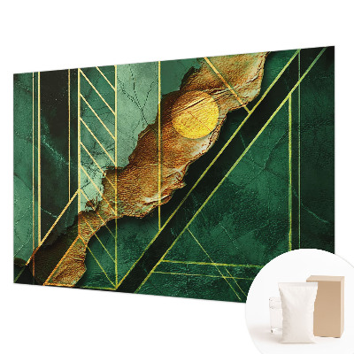 Mural de fotos na parede tensão geométrica