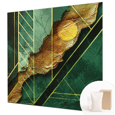 Mural de fotos na parede tensão geométrica