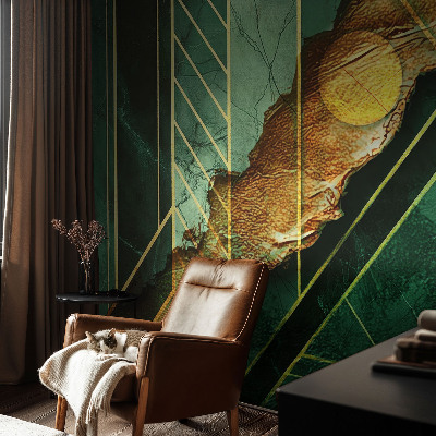 Mural de fotos na parede tensão geométrica