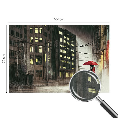 Papel de parede fotográfico Cidade chuvosa