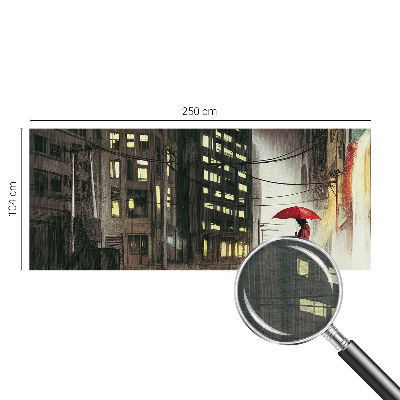 Papel de parede fotográfico Cidade chuvosa