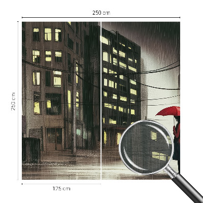 Papel de parede fotográfico Cidade chuvosa