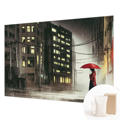 Papel de parede fotográfico Cidade chuvosa