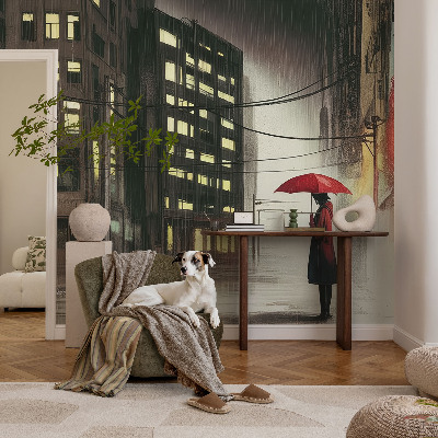 Papel de parede fotográfico Cidade chuvosa