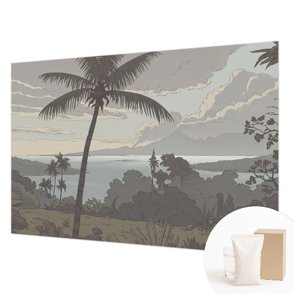 Papel de parede para sala Paisagem exótica