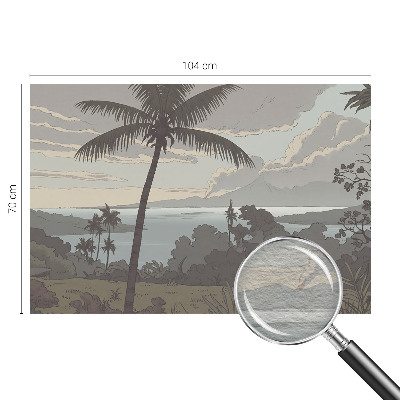 Papel de parede para sala Paisagem exótica