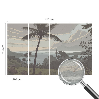 Papel de parede para sala Paisagem exótica