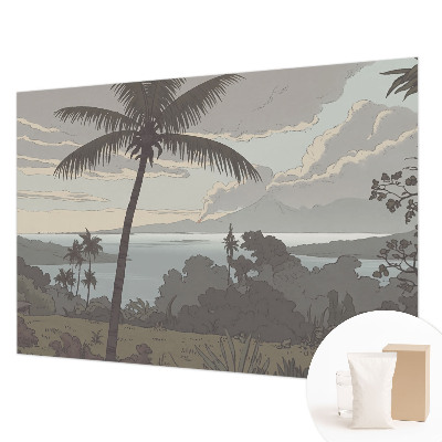 Papel de parede para sala Paisagem exótica