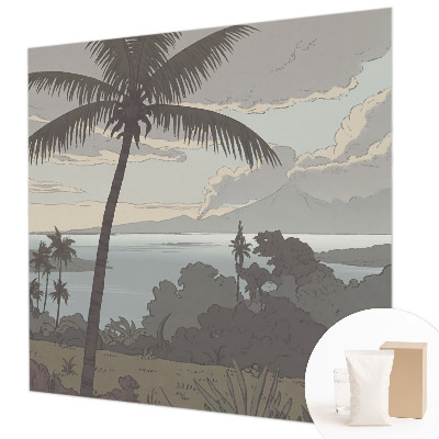 Papel de parede para sala Paisagem exótica