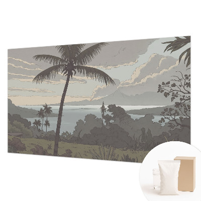 Papel de parede para sala Paisagem exótica