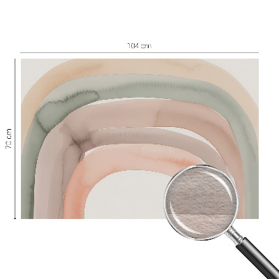 Mural de fotos na parede arcos de arco-íris