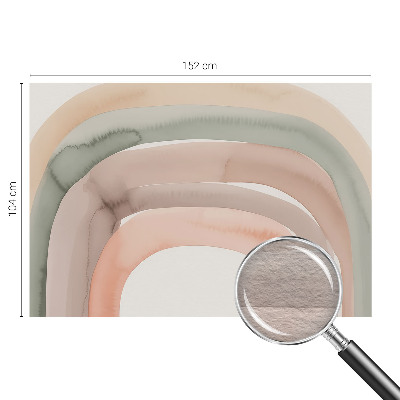 Mural de fotos na parede arcos de arco-íris