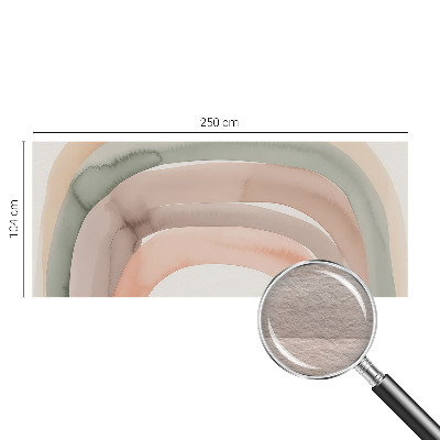 Mural de fotos na parede arcos de arco-íris