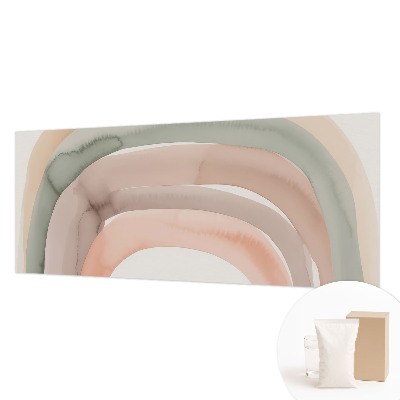 Mural de fotos na parede arcos de arco-íris