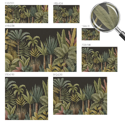 Papel de parede fotográfico selva tropical