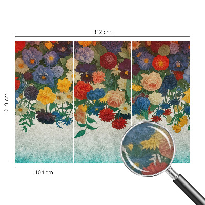 Mural fotográfico Flores coloridas