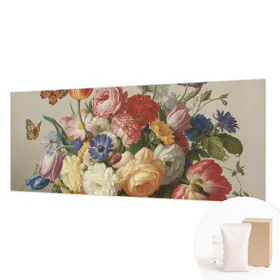 Mural de parede Flores e borboletas
