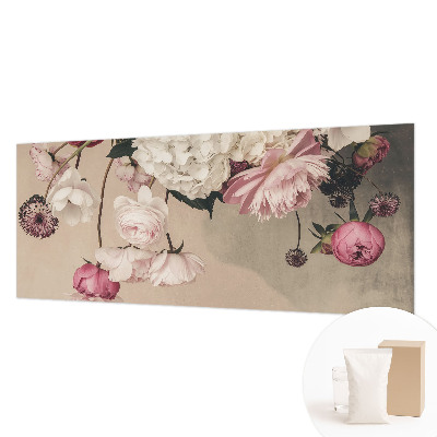 Mural de fotos na parede Flores românticas
