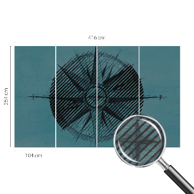 Papel de parede fotográfico Bússola marítima