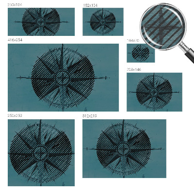Papel de parede fotográfico Bússola marítima