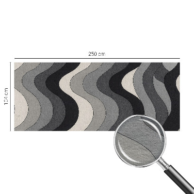 Mural de parede Ondas cinzentas